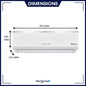 Amstrad Perfecto Series AC 1.5 Ton 3 Star Inverter Split Air Conditioner – AMSi2032